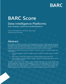 BARC Score Data Intelligence Platforms 2024