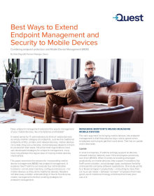 Best Ways to Extend Endpoint Management and Security to Mobile Devices