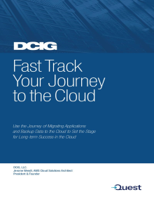 DCIG: Fast Track Your Journey to the Cloud