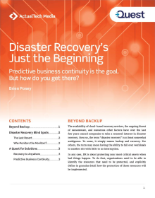 Disaster Recovery’s Just the Beginning
