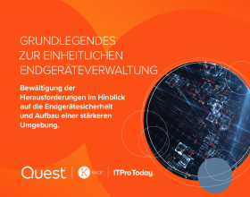 E-Book zu UEM von Quest – Grundlegendes zur einheitlichen Endgeräteverwaltung