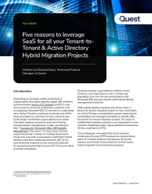 Five Reasons to Leverage SaaS Tenant Migration for your Active Directory Hybrid Migration ...