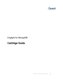 Foglight for MongoDB Technical Guide