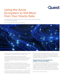 Using the Azure Ecosystem to Get More from Your Oracle Data