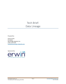 Tech Brief: Data Lineage