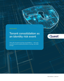 Tenant consolidation as an identity risk event