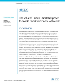 The Value of Robust Data Intelligence to Enable Data Governance