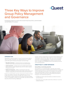 Three Key Ways to Improve Group Policy Management and Governance