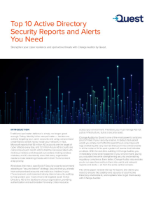 Top 10 Active Directory Security Reports and Alerts You Need