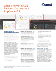 What's New in KACE SDA 8.2?